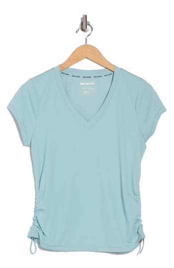 Dkny Side Ruched Tech T-shirt