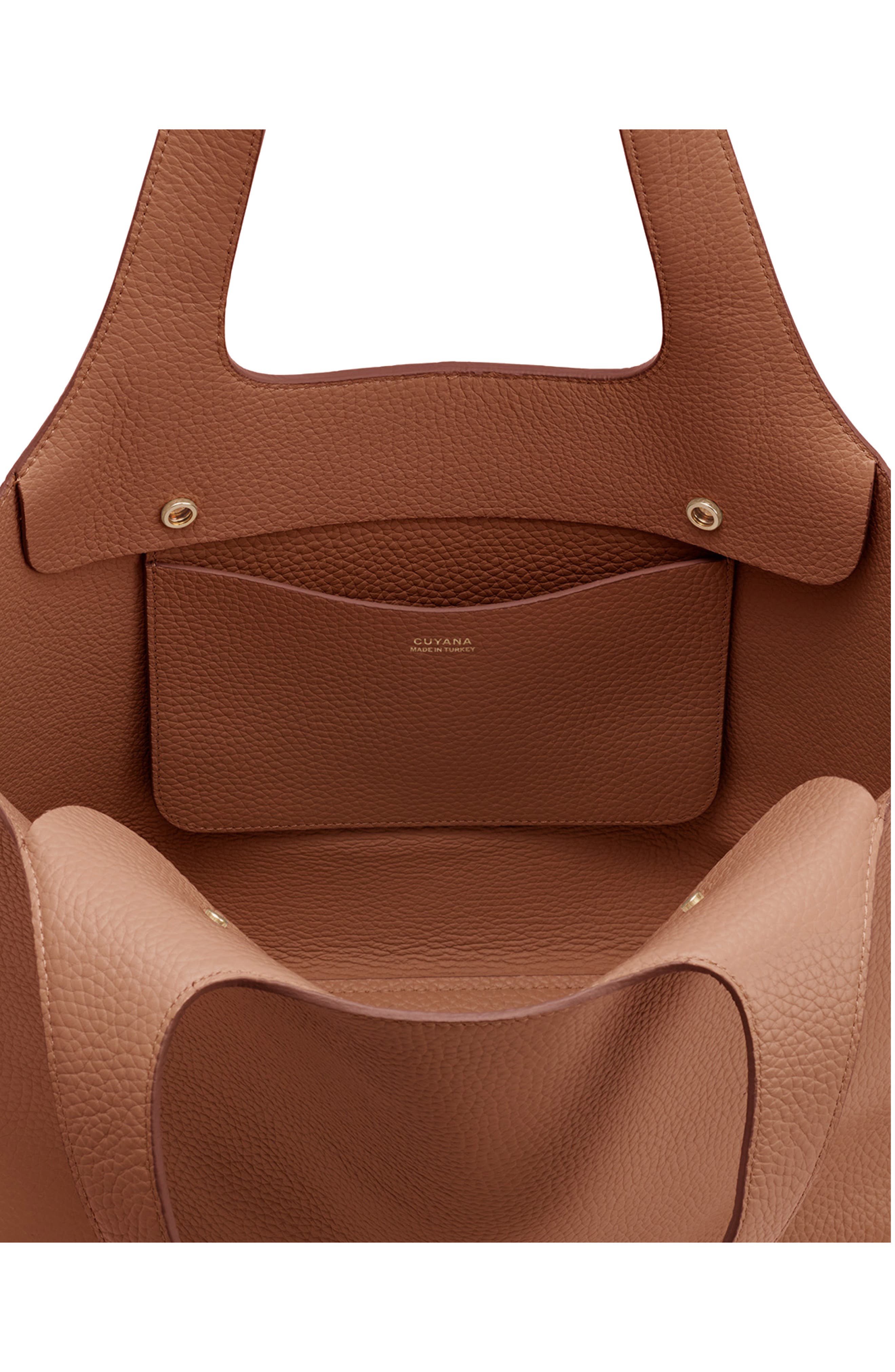 Cuyana System 16-Inch Laptop Leather Tote, Alternate, color, 