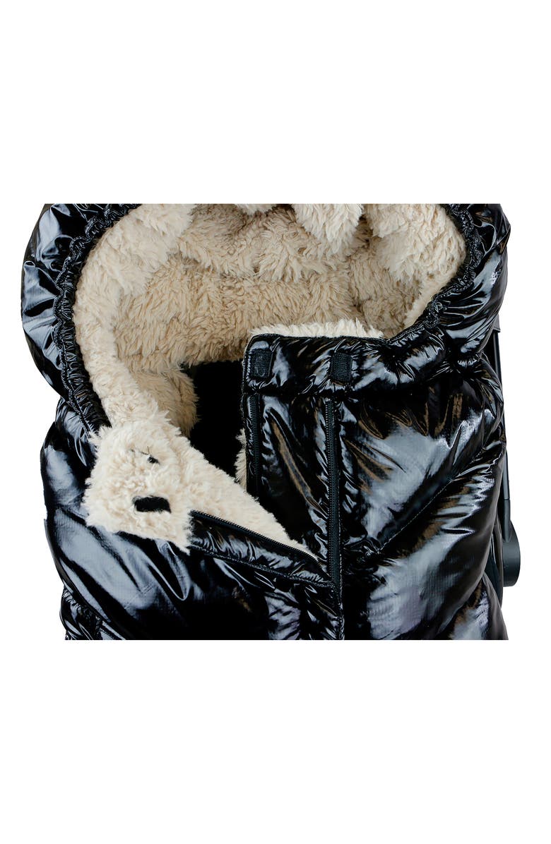 7 A.M. Enfant 212 evolution<sup>®</sup> Polar Extendable Stroller & Car Seat Water Resistant Footmuff, Alternate, color, Black Polar