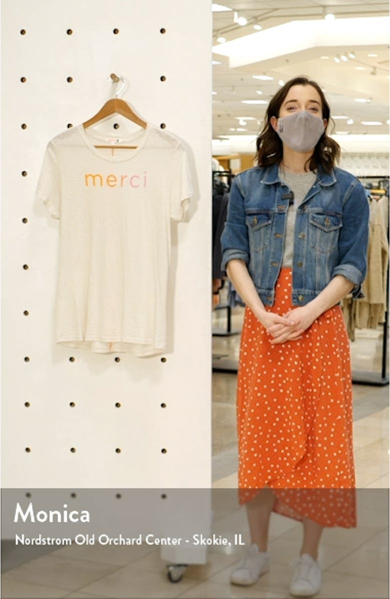 Merci Graphic Tee, sales video thumbnail