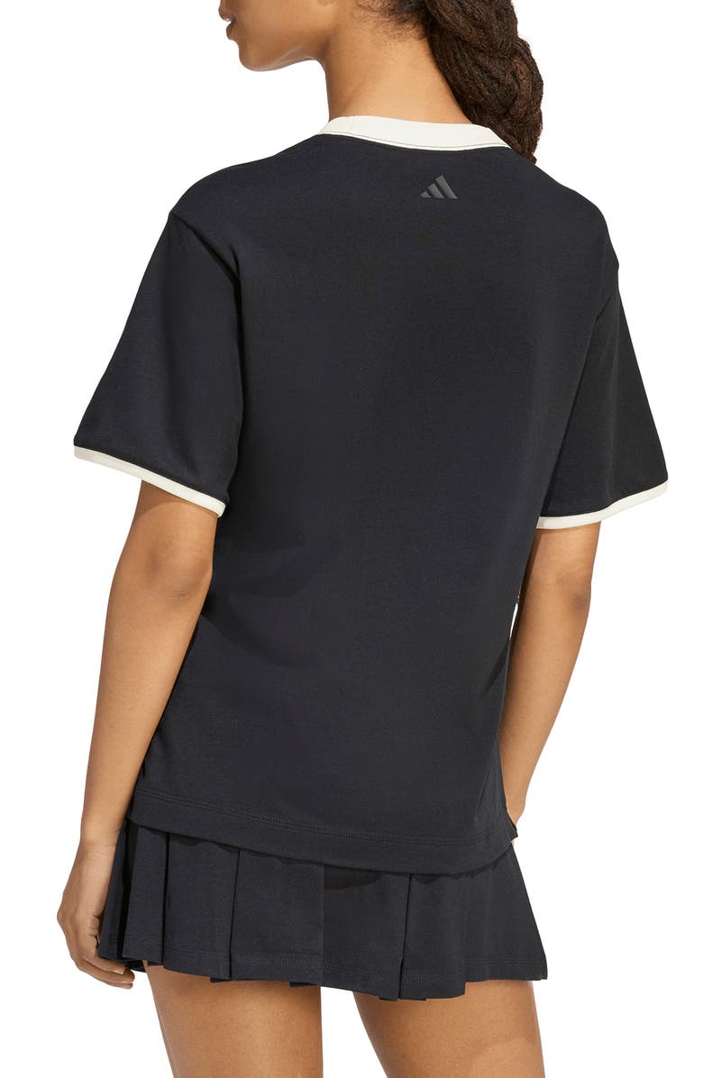 adidas Embroidered Logo Crewneck T-Shirt, Alternate, color, 