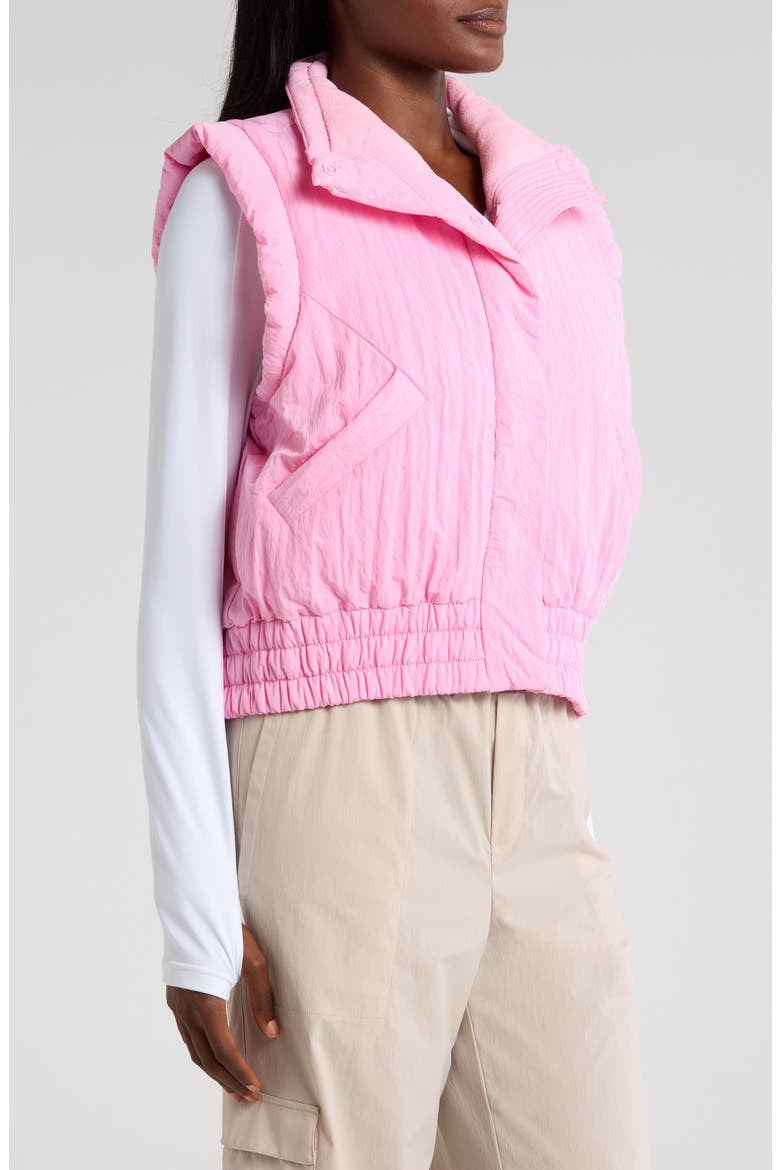 FP Movement Scrunch Time Puffer Vest, Alternate, color, PINK AURA