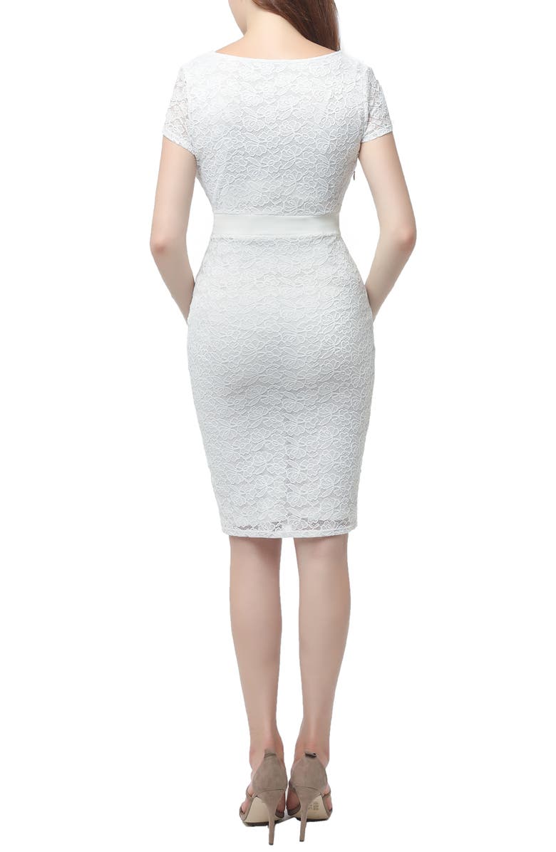 Kimi and Kai Lyanna Lace Body-Con Maternity Dress, Alternate, color, 