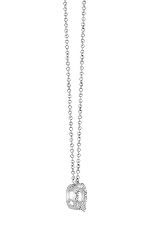 Bony Levy Diamond Pavé Initial Pendant Necklace In 18k White Gold - Q