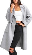 Belle & Bloom Publisher Double-Breasted Wool Blend Coat