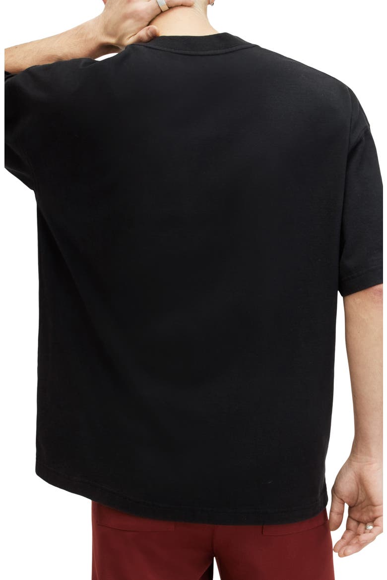 Flocker Oversize Graphic T-Shirt, Alternate, color, JET BLACK