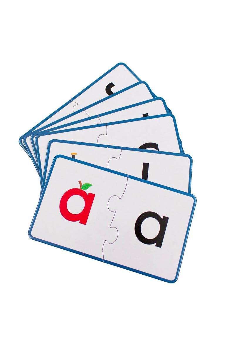 Alphabet Mnemonics Puzzles, 26 Self Correcting Letter Set, Alternate, color, Multicolored