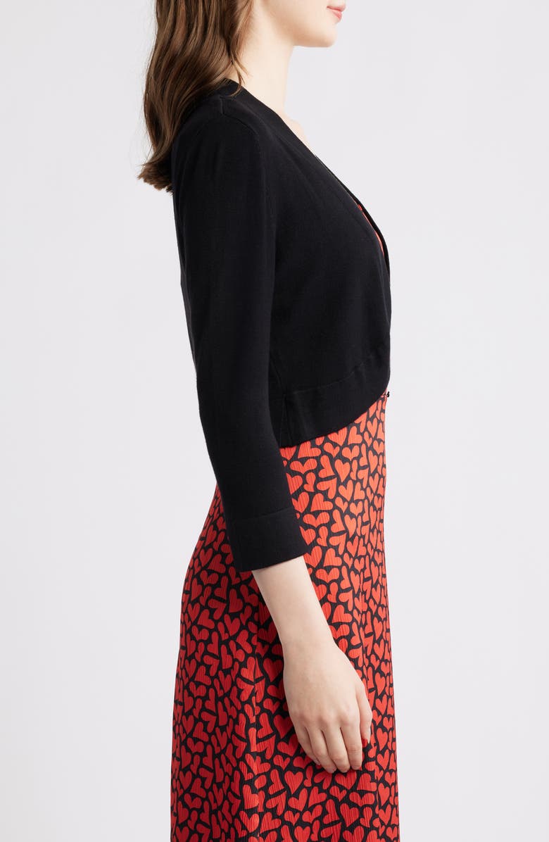 Eliza J Bolero Cardigan, Alternate, color, Black