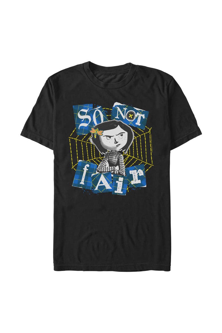 Men's So Not Fair Quote Short Sleeve T-Shirt, Main, color, Black
