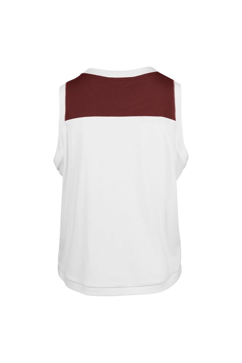 Women's '47 White Alabama Crimson Tide Premier Zoey Waist Length Tank Top, Alternate, color, White