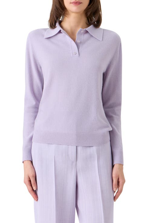 Cashmere Polo Sweater