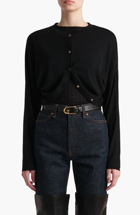 Finn Wool Blend Crop Cardigan