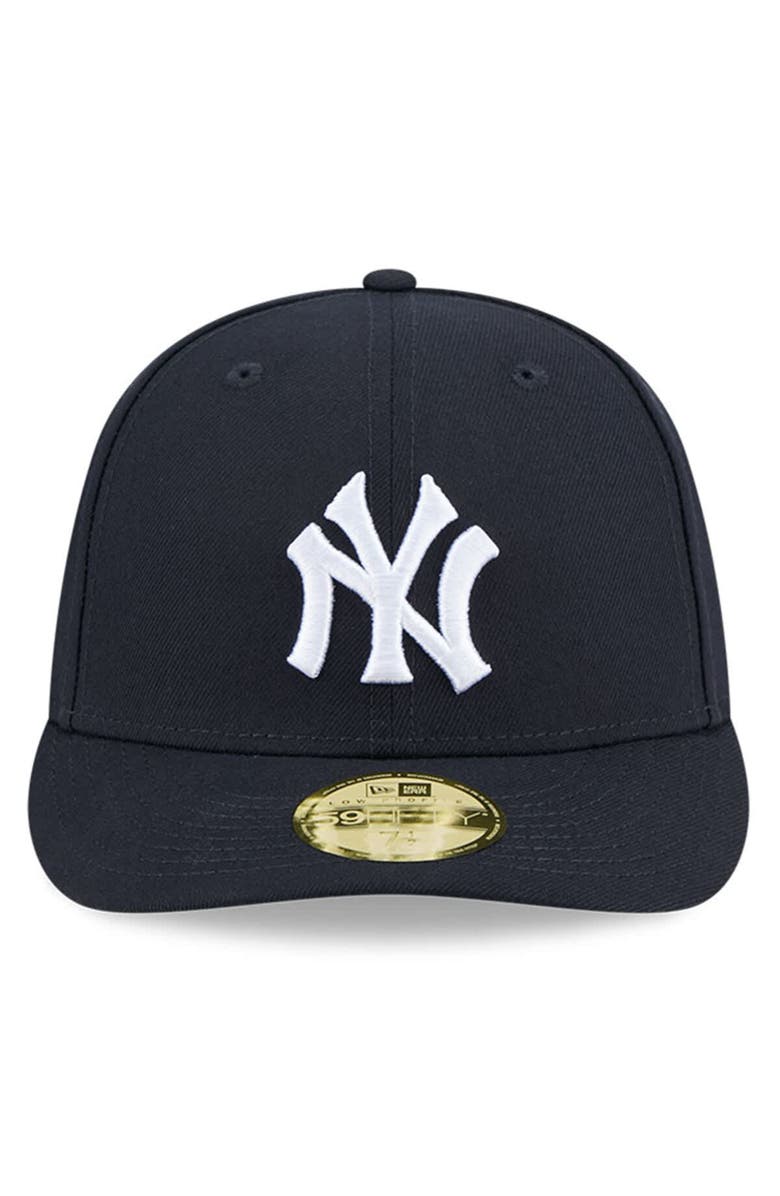 New Era Men's New Era Navy New York Yankees Baseball Hall of Fame 59FIFTY Low Profile Fitted Hat, Alternate, color,