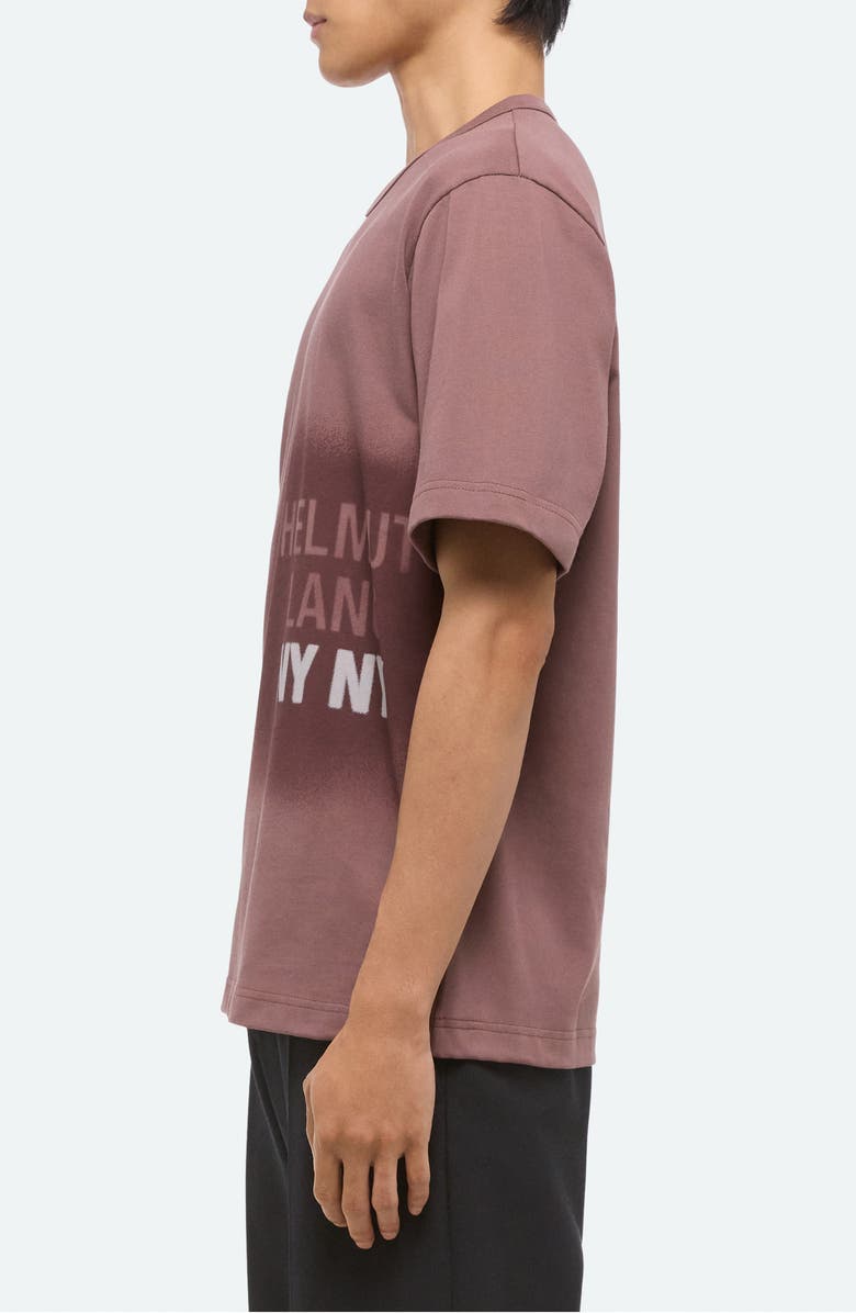 Helmut Lang Spray Paint Logo Short Sleeve T-Shirt, Alternate, color, Peppercorn