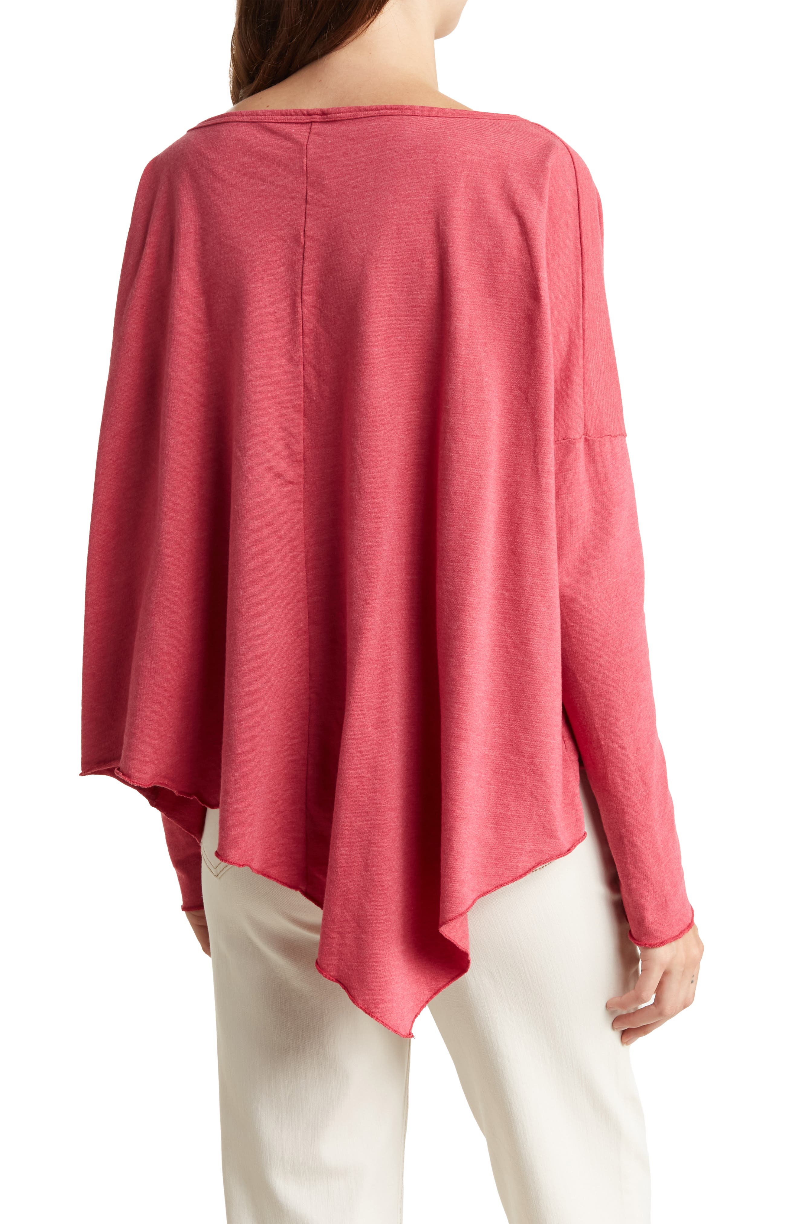 Dolman Sleeve Asymmetrical Hem Pullover - image 2