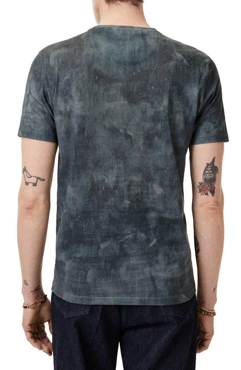 John Varvatos Cotton Crewneck T-Shirt, Alternate, color, Lake Blue