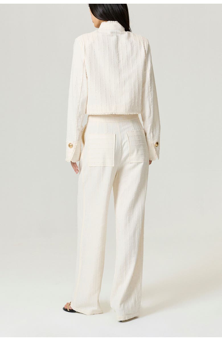 Nocturne Gold-Embellished Utility Jacket, Alternate, color, Ivory