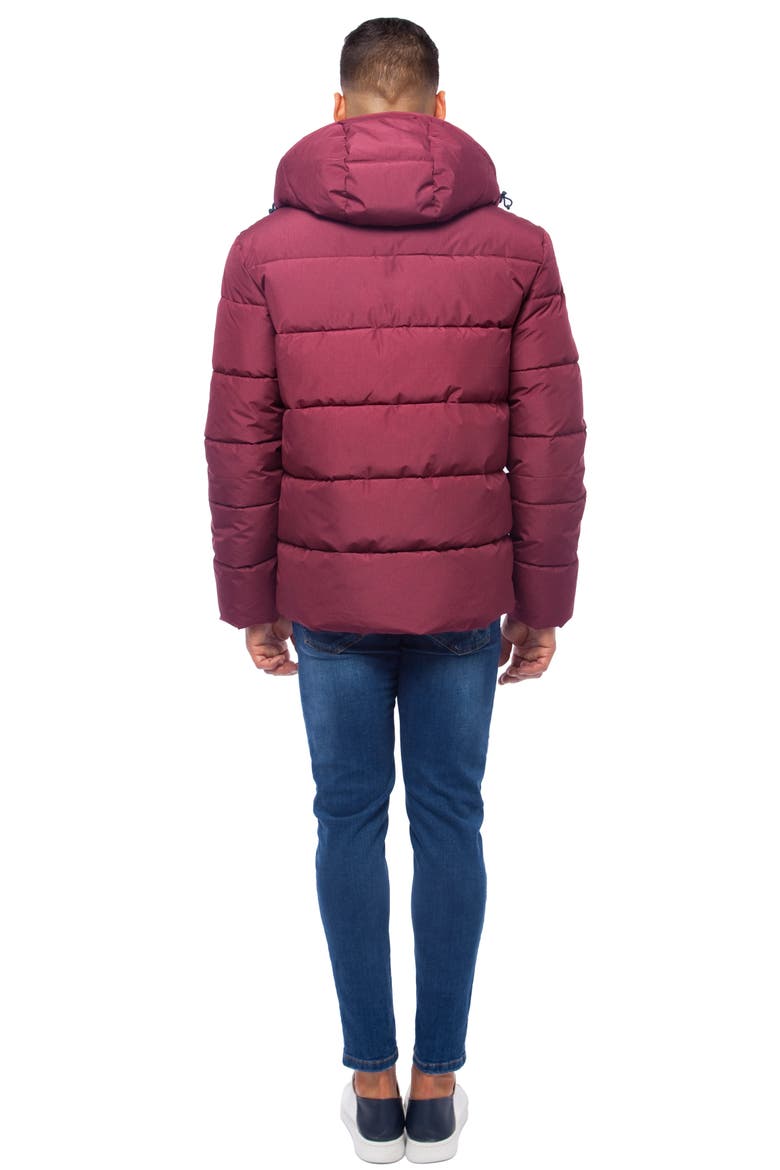 Heavyweight Thermal Heat Puffer Jacket, Alternate, color, Burgundy