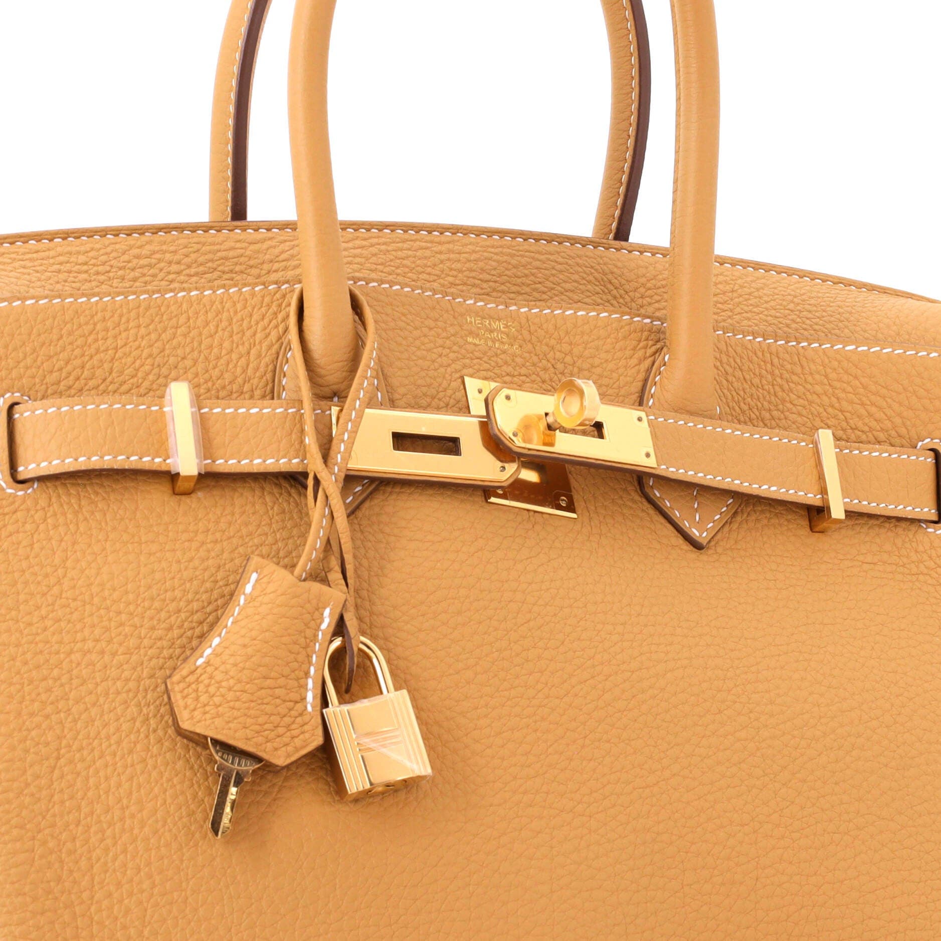 Pre-Owned Hermes Birkin Handbag Brown Togo with Gold Hardware 30, Alternate, color, Natural Sable