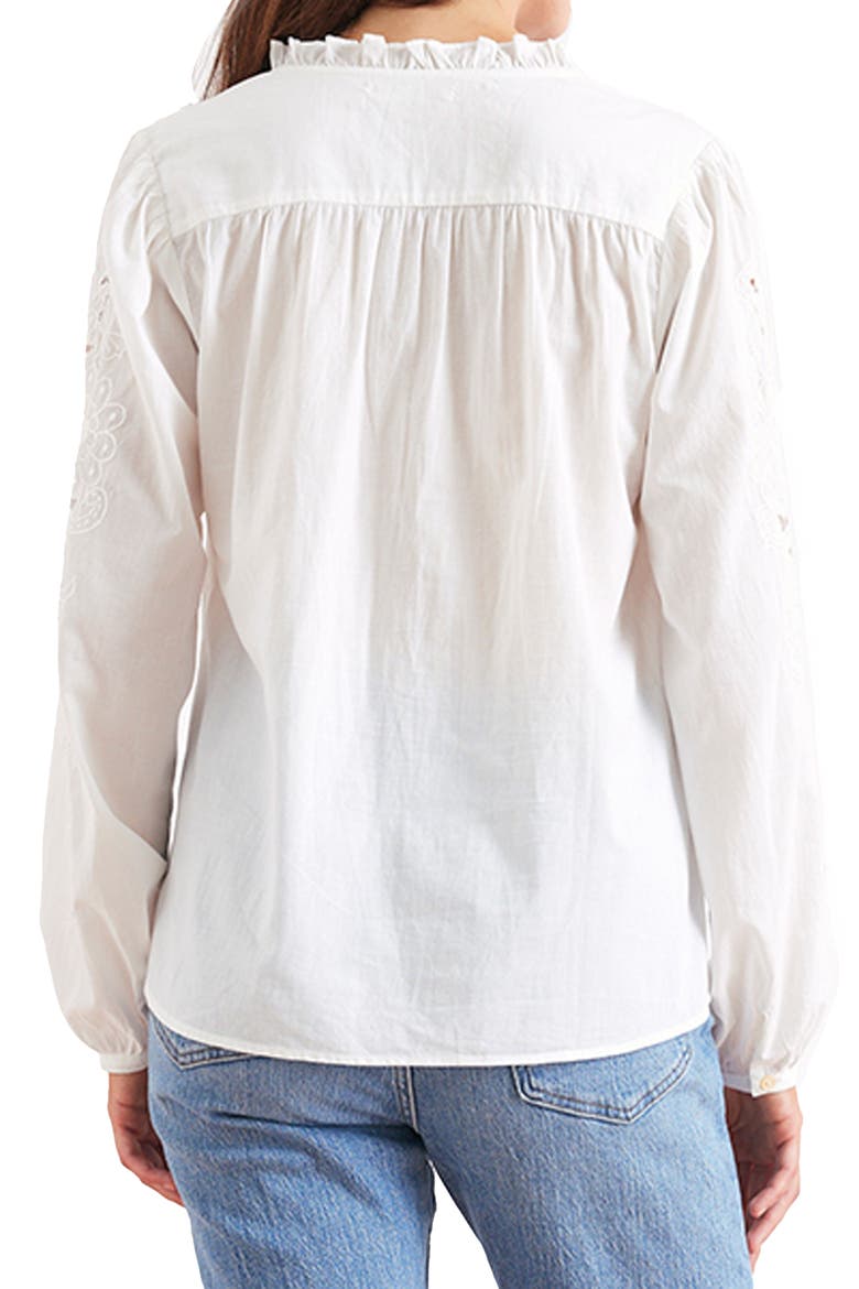 Camilla Embroidered Blouse, Alternate, color, Off White