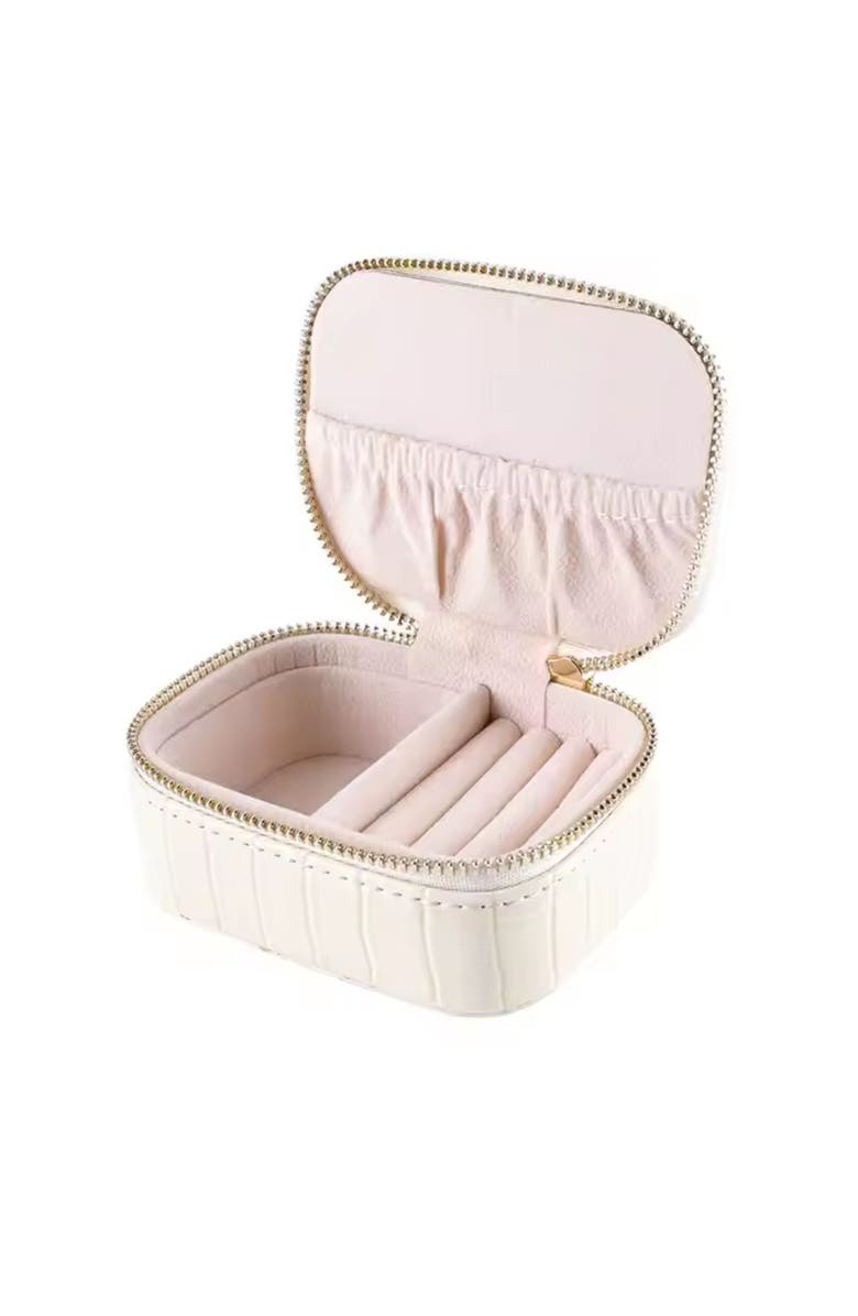 Emma Rae Faux Leather Snake Mini Jewelry Case, Alternate, color, 