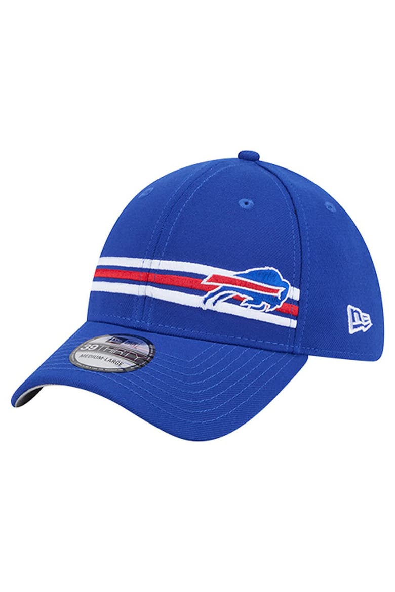 Men's New Era Royal Buffalo Bills Stripes 39THIRTY Flex Hat, Main, color, Royal