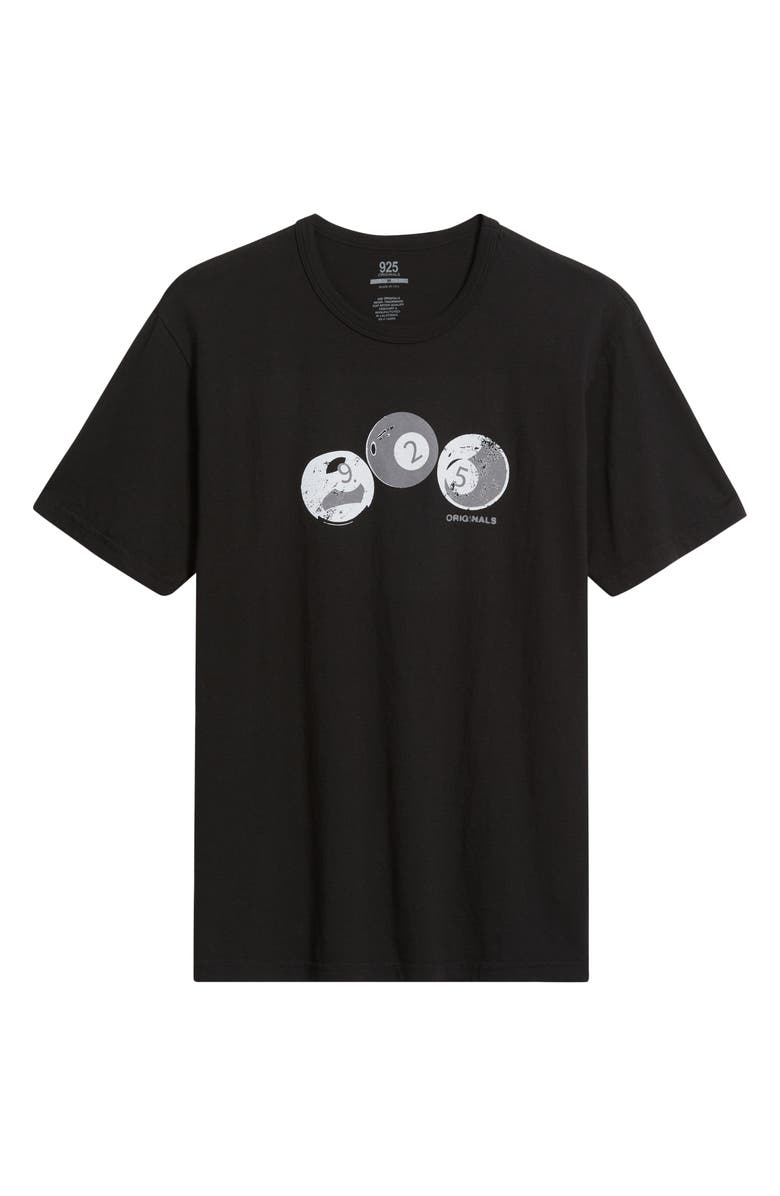 925 Originals Pool Ball Graphic T-Shirt, Alternate, color, Black