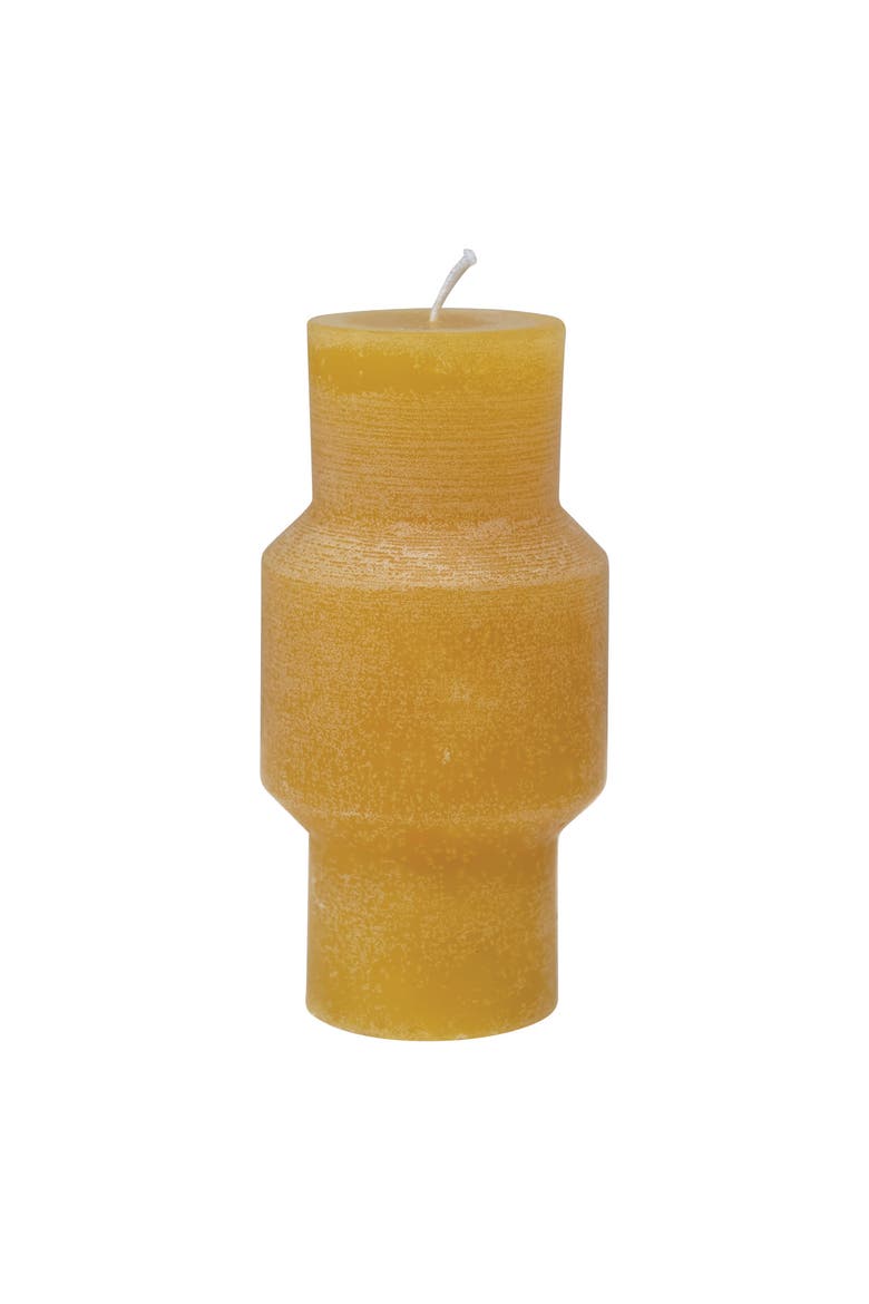 Unscented Pillar Candle, Main, color, Yellow