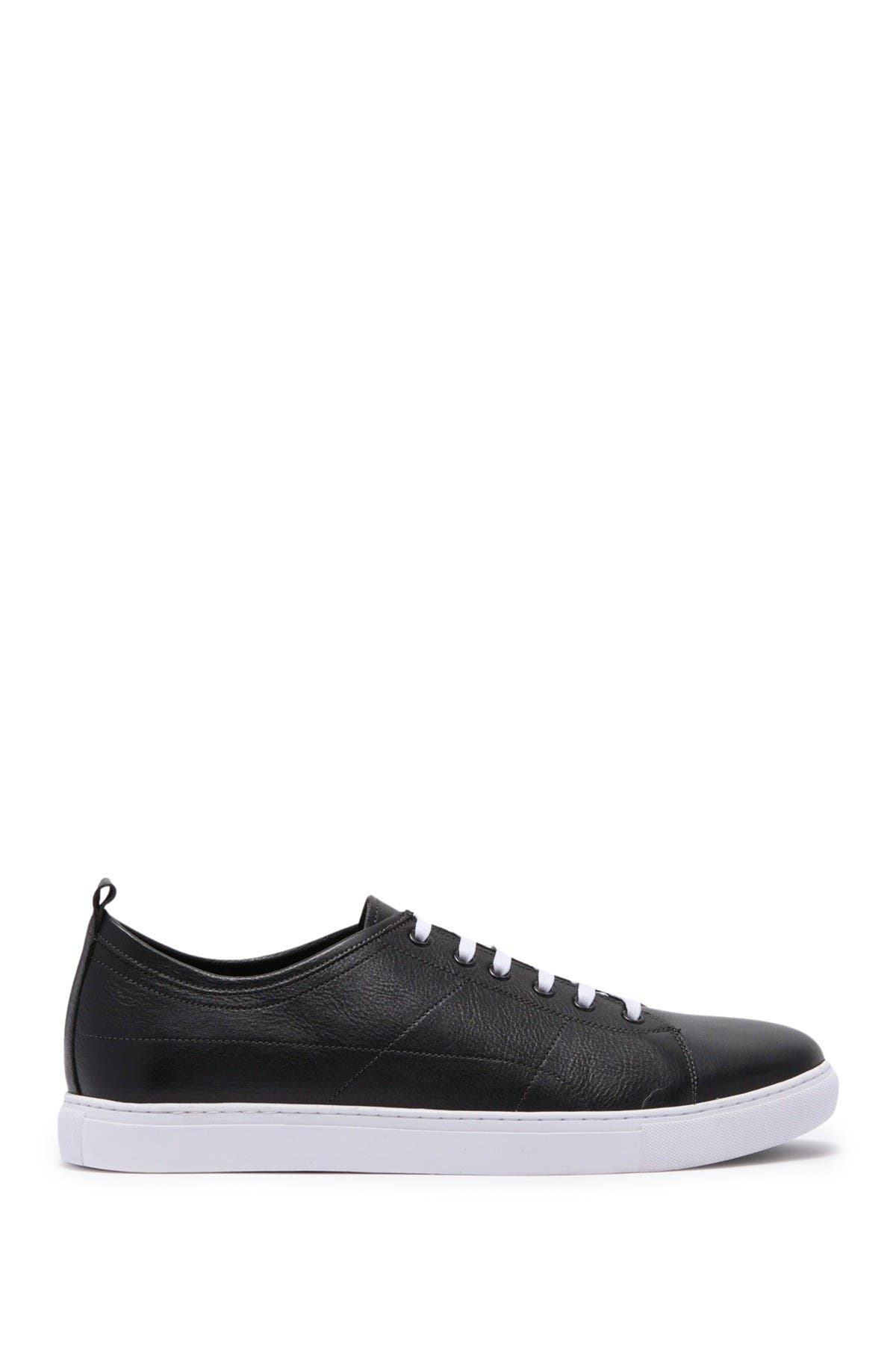 Robert Graham Blackburn Leather Sneaker - Wide Width, Alternate, color, 