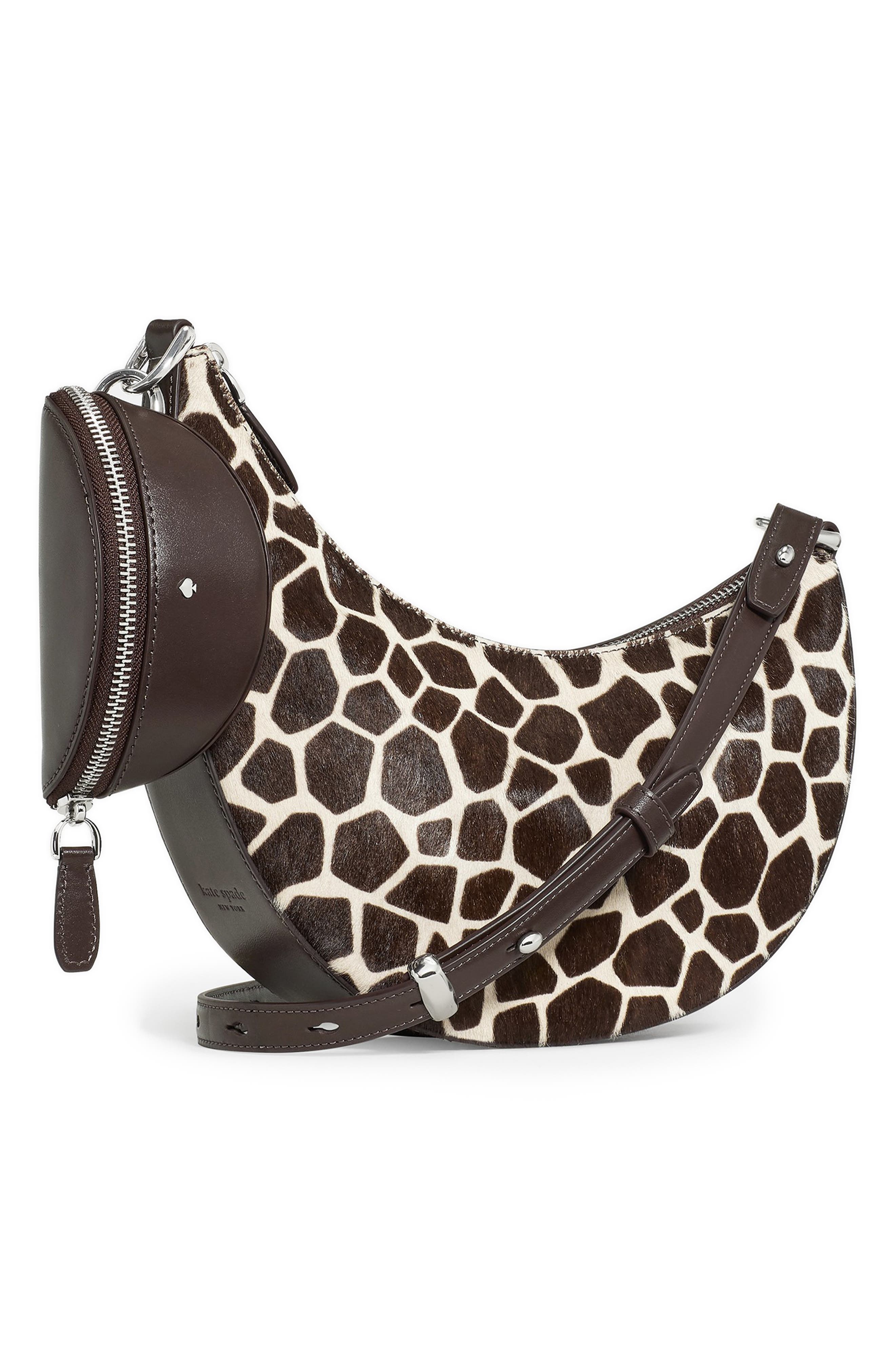Duo Calf Hair Crossbody Bag with Pouch, Alternate, color, MULTI