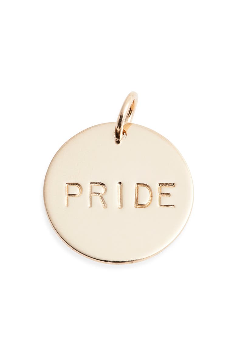 Pride Charm, Main, color, GOLD FILL