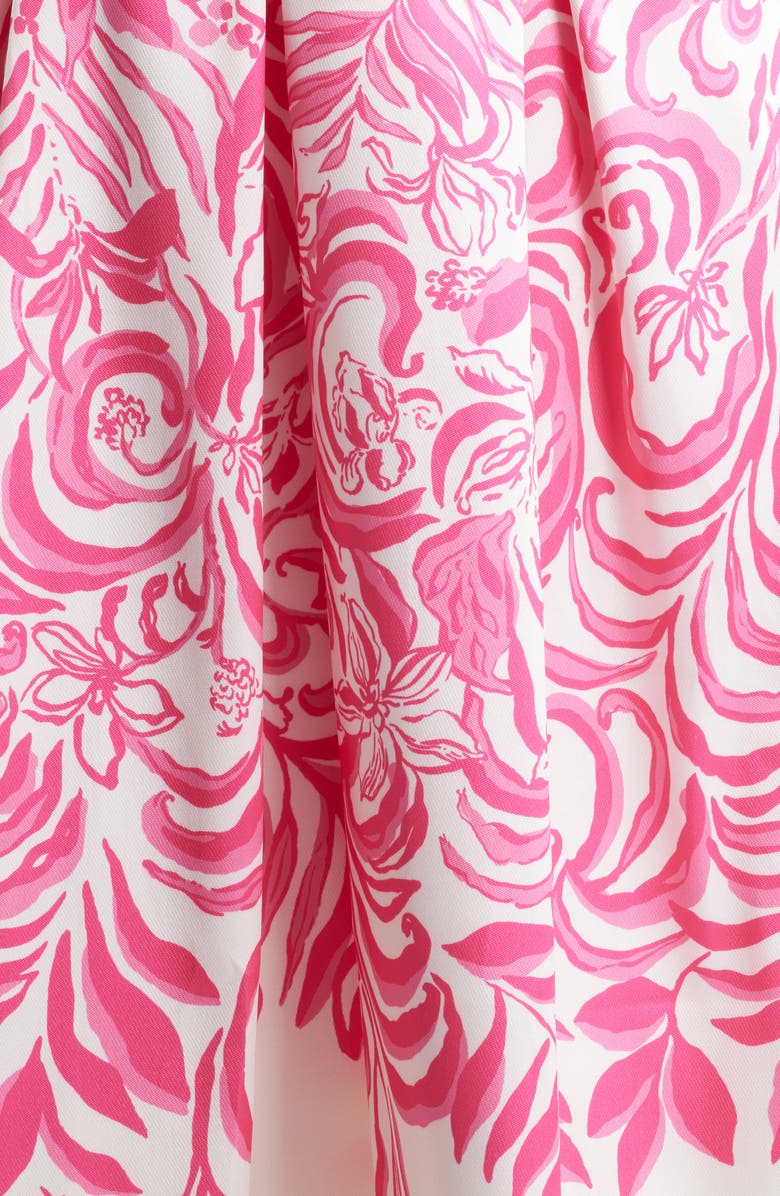 Lilly Pulitzer<sup>®</sup> Loradonna Placed Print Midi Dress, Alternate, color, Sun Shell Pink
