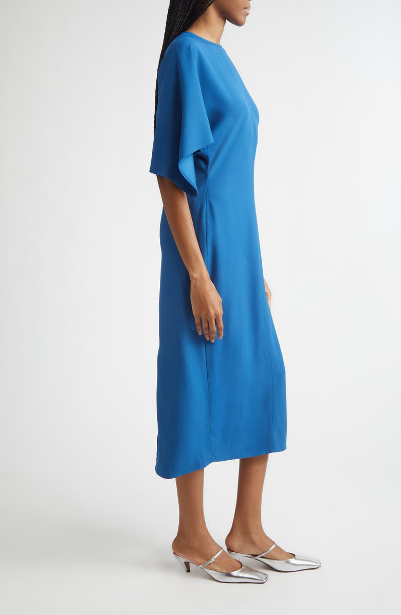 Stella McCartney Dolman Sleeve Crepe Midi Dress, Alternate, color, 