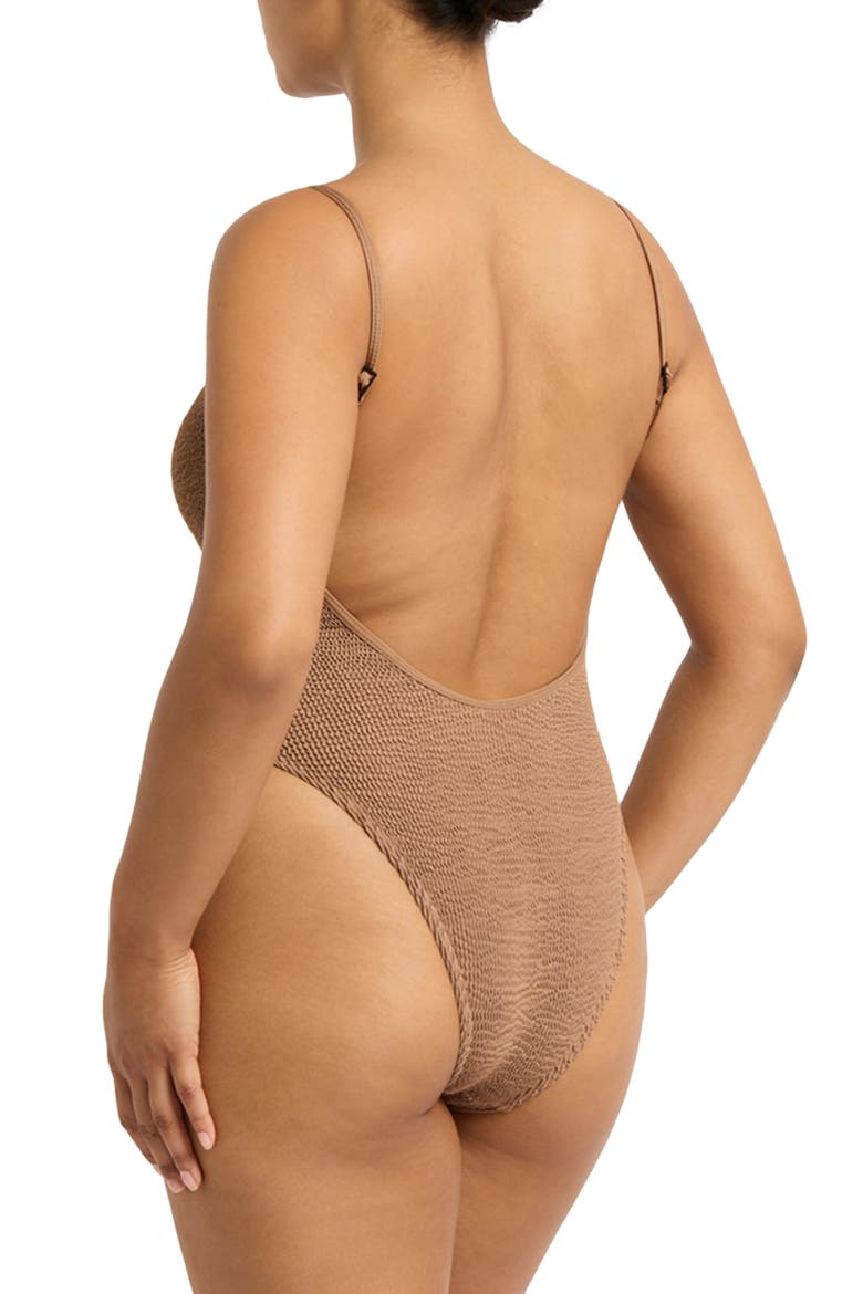 BOUND by Bond-Eye Low Palace One-Piece Swimsuit, Alternate, color, HAZELNUT RECYCLED