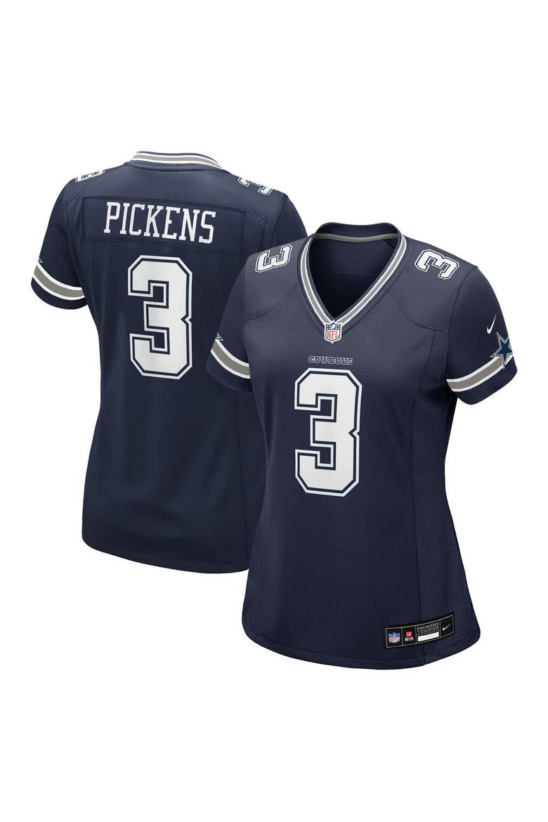 Women's Nike George Pickens Navy Dallas Cowboys Game Jersey, Main, color, Navy
