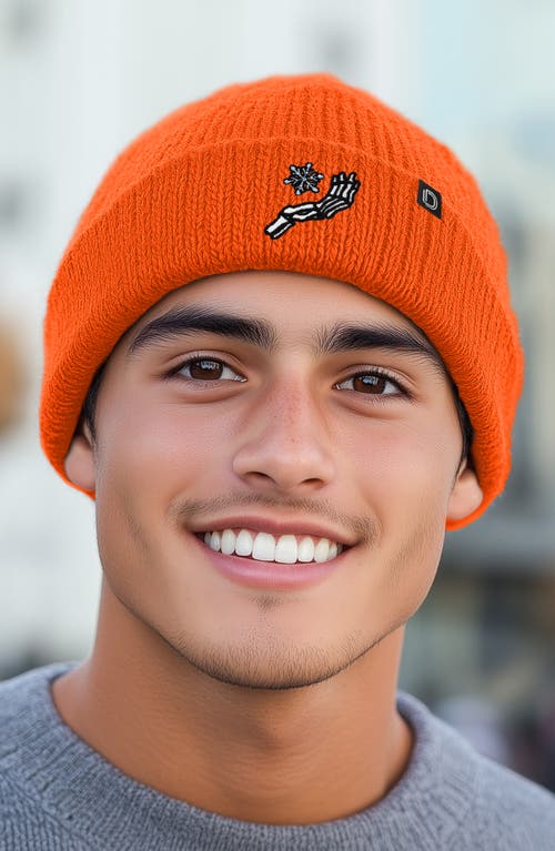 Dalix Chill Touch Beanie In Neon Orange