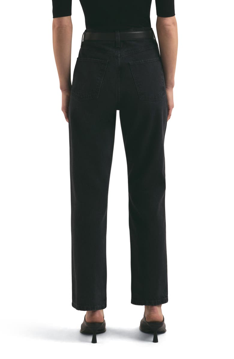 Favorite Daughter The Otto Super High Waist Boyfriend Jeans, Alternate, color, Asphalt