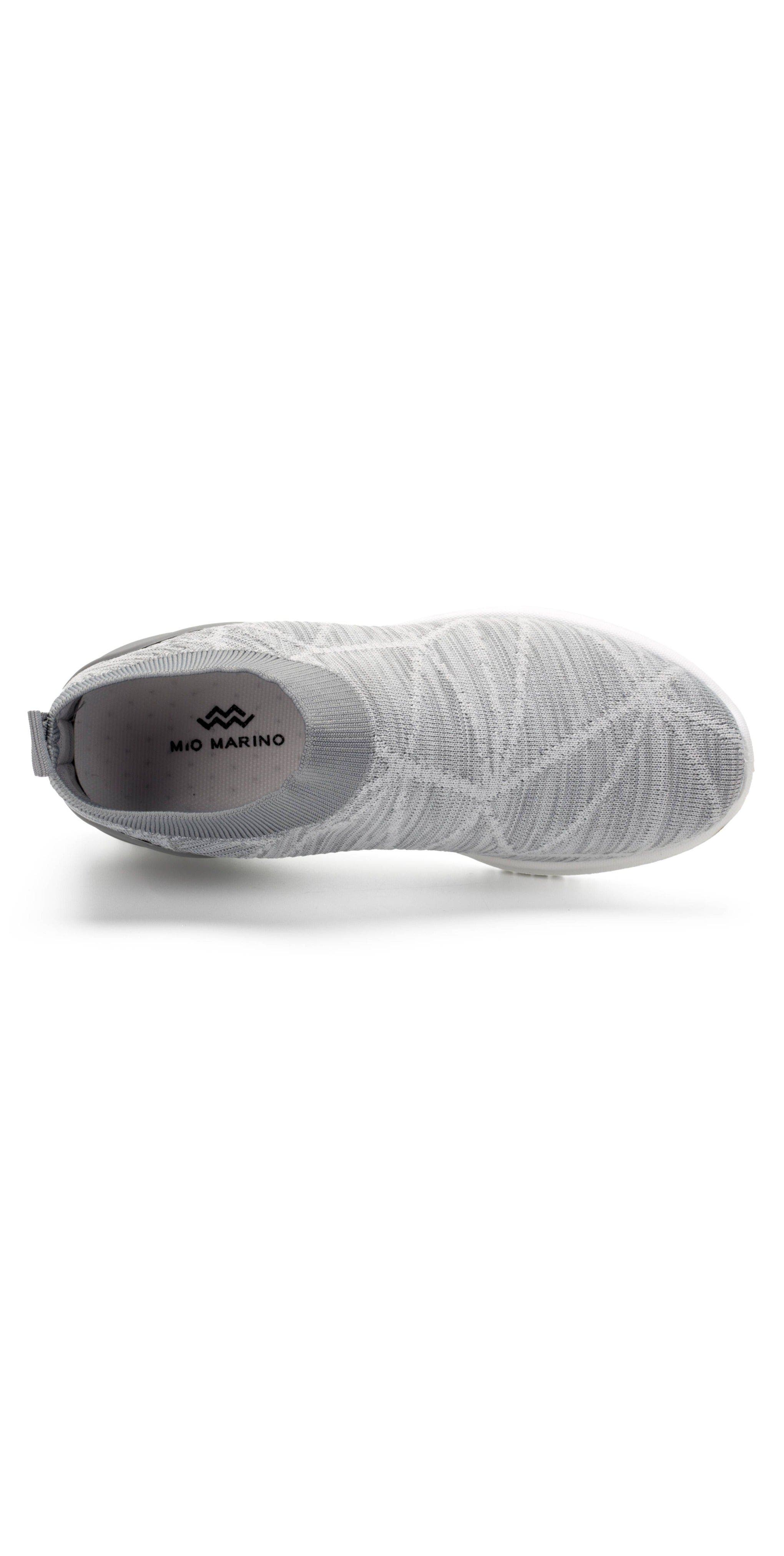 Lightweight Slip-On Knit Sneakers with Breathable Mesh Upper, Alternate, color, Light Gray