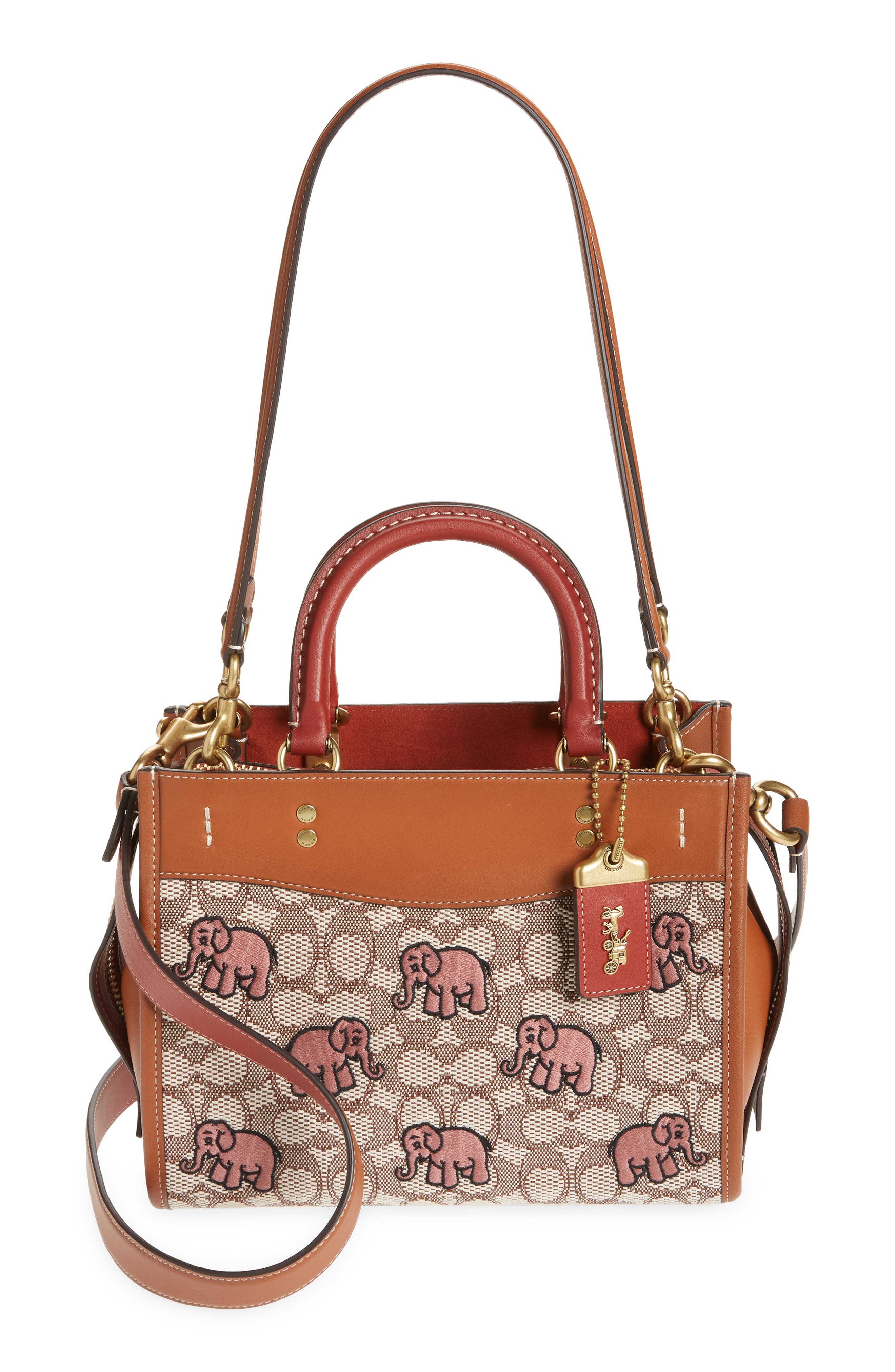 COACH Rogue 25 Elephant Appliqué Crossbody Bag, Main, color, 