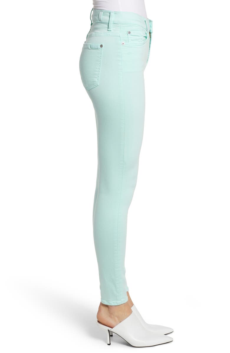 7 For All Mankind <sup>®</sup> High Waist Ankle Skinny Jeans, Alternate, color, 