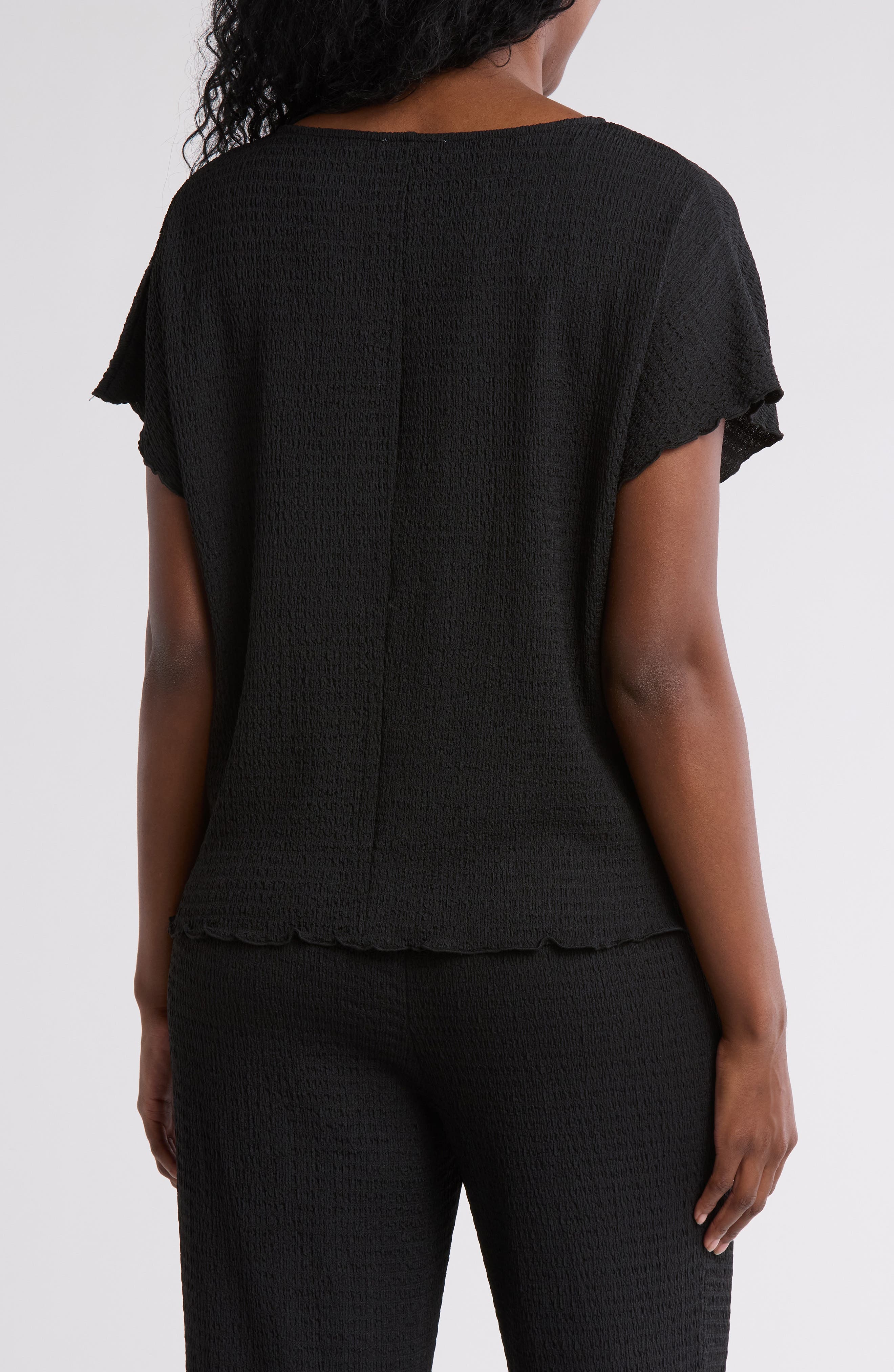 Dolman Sleeve Jacquard Top - image 2