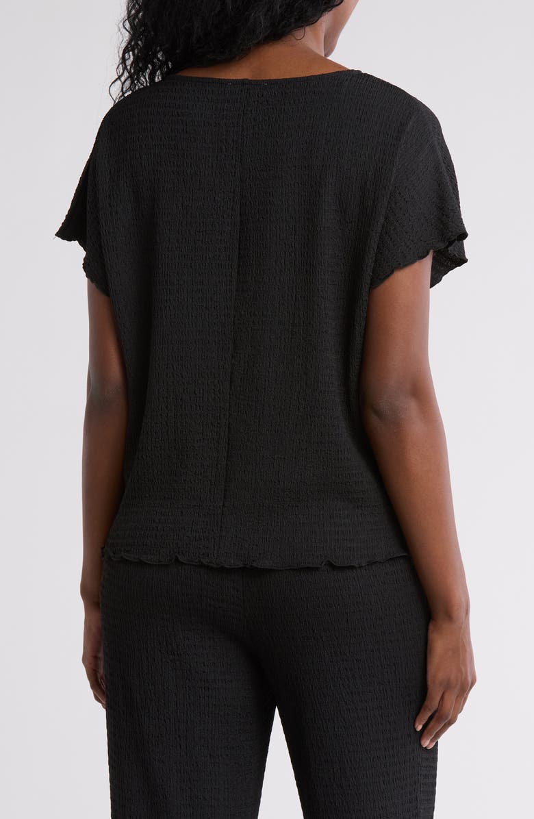 Gemma + Jane Dolman Sleeve Jacquard Top, Alternate, color, Black