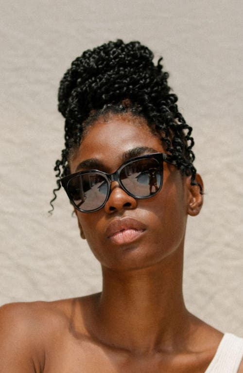 Mohala Eyewear Pikake Medium Bridge Medium Width 55mm Polarized Cat Eye Sunglasses
