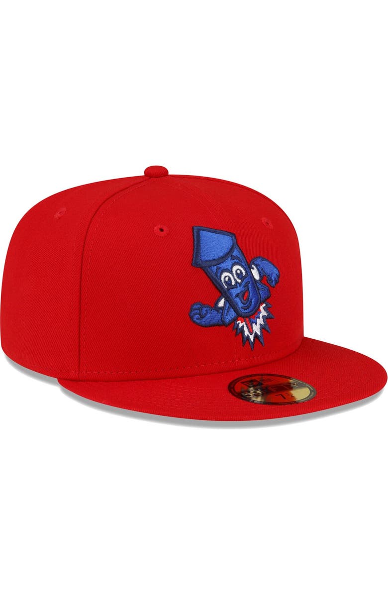 New Era Men's New Era Red Worcester Red Sox Copa De La Diversion 59FIFTY Fitted Hat, Alternate, color, Red