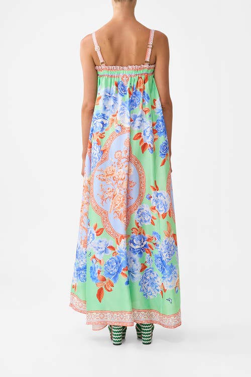 Camilla Wide Strap Sundress Topkapi Pop In Green