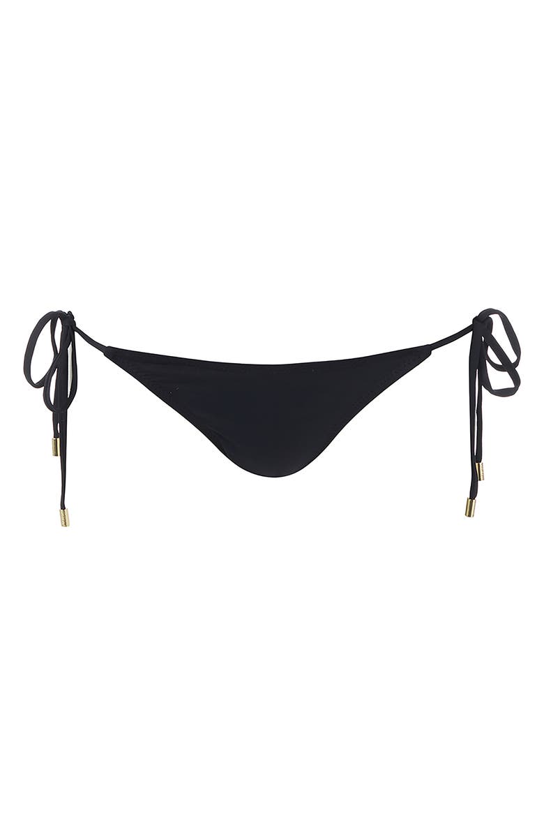 Melissa Odabash Miami Core Side Tie Bikini Bottoms, Alternate, color, Black