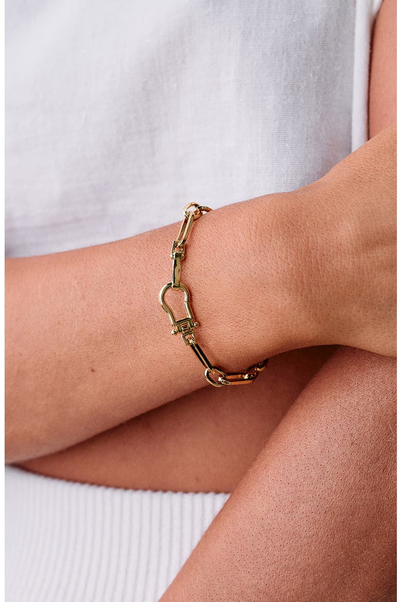 Layton Chain Bracelet, Alternate, color, GOLD