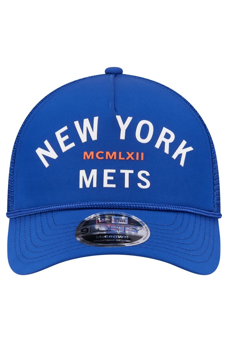 Men's New Era  Royal New York Mets Minimalist 9FORTY A-Frame Adjustable Hat, Alternate, color, Royal