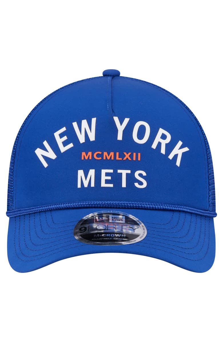 New Era Men's New Era  Royal New York Mets Minimalist 9FORTY A-Frame Adjustable Hat, Alternate, color, Royal