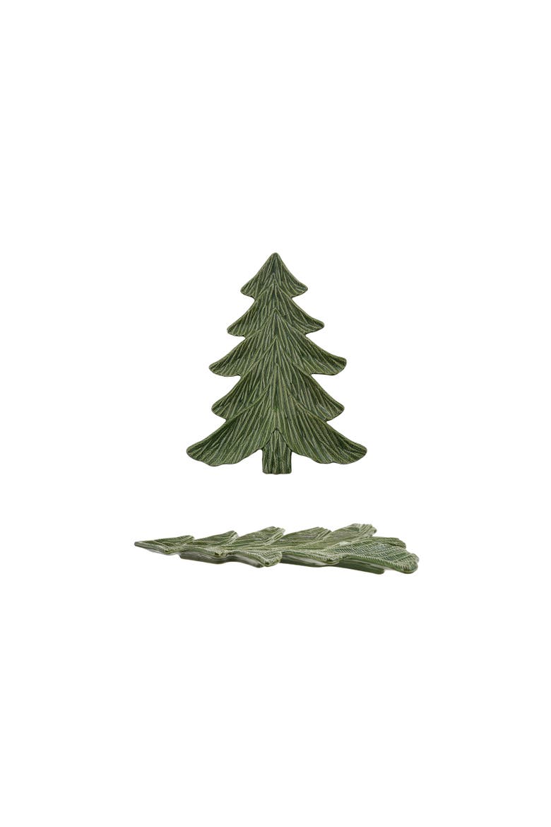 Debossed Dolomite Tree Platter, Main, color, Green